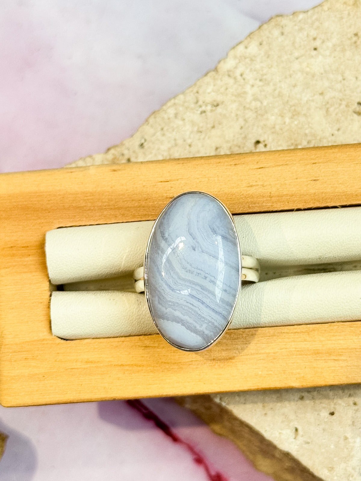 Blue Lace Agate Rings