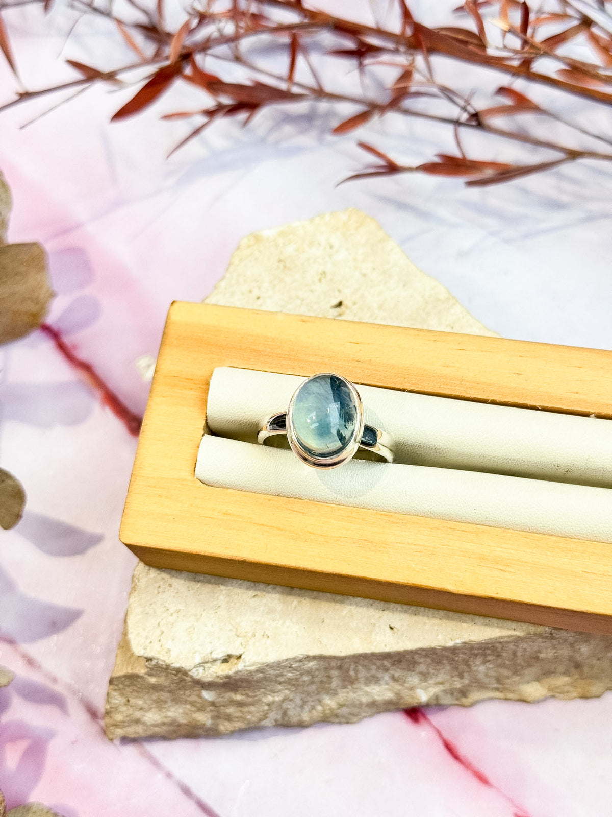 Blue-Green Fluorite Rings