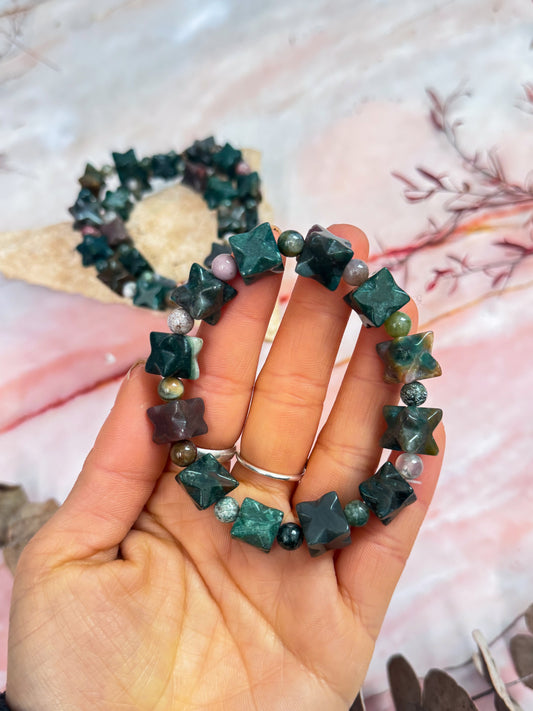 Ocean Jasper Merkabah Bracelets