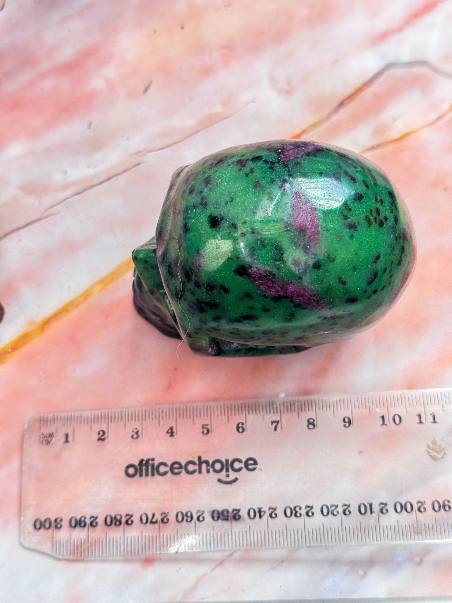 Ruby in Zoisite Skull