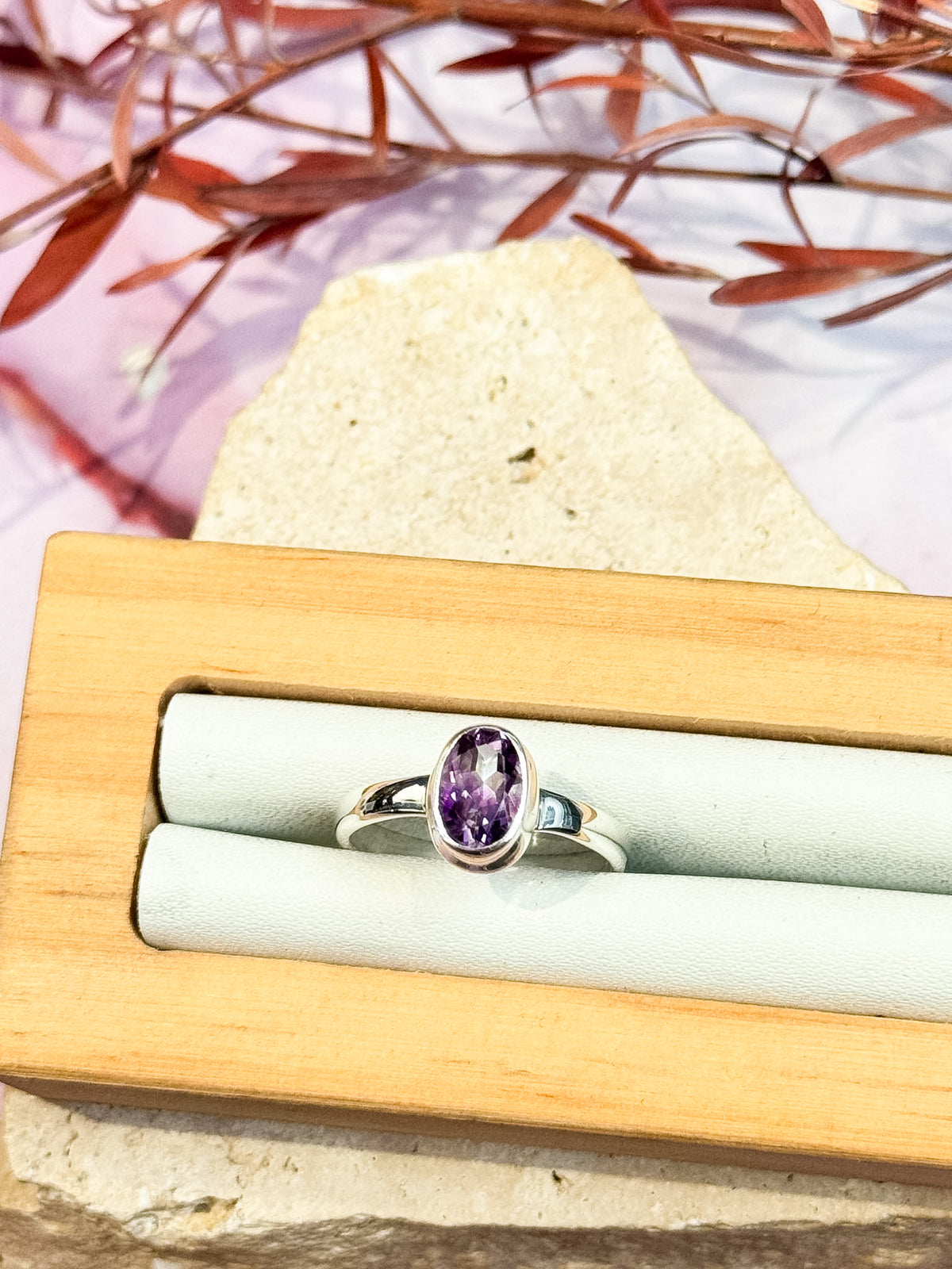Faceted Amethyst Rings