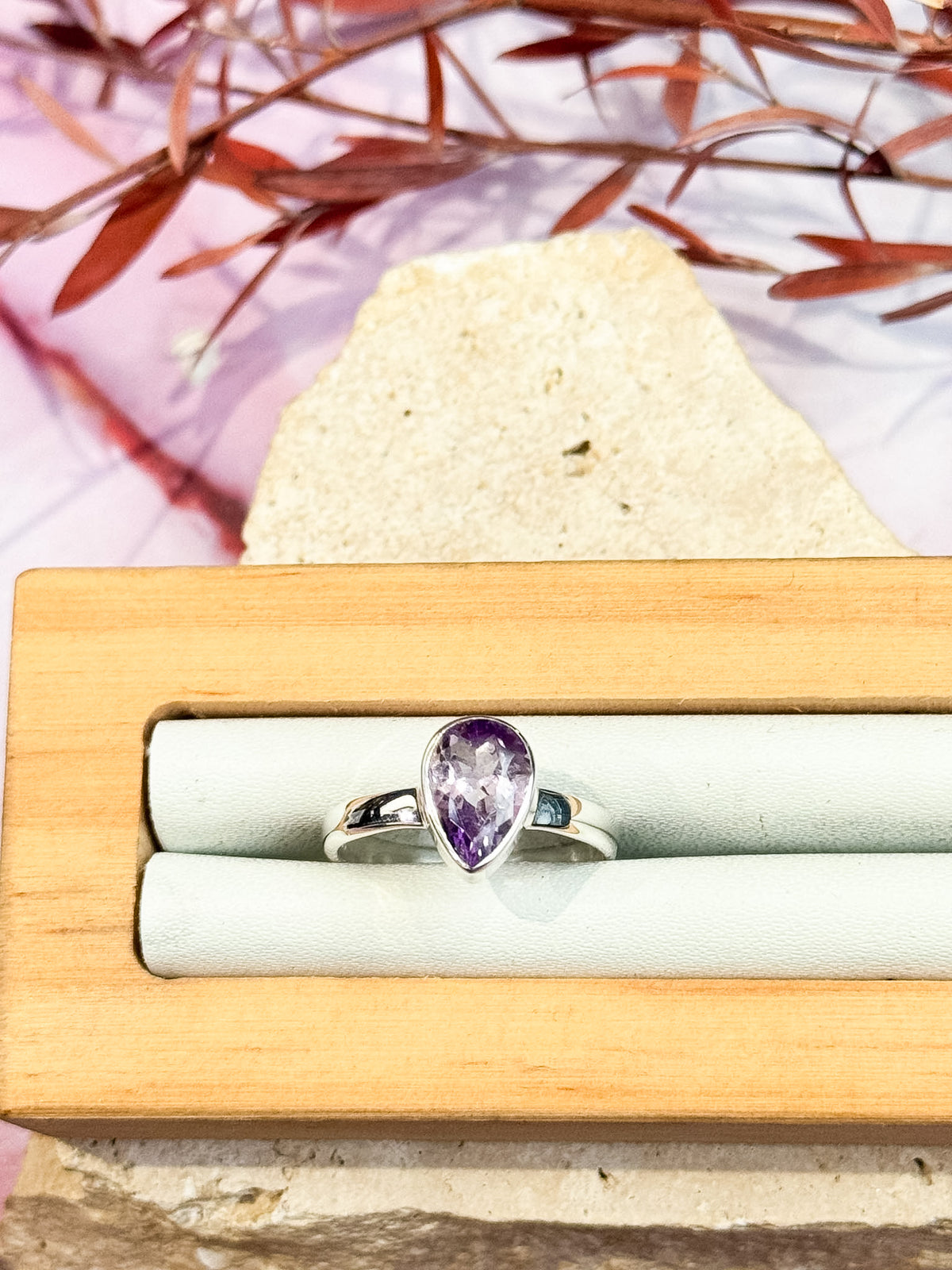 Faceted Amethyst Rings