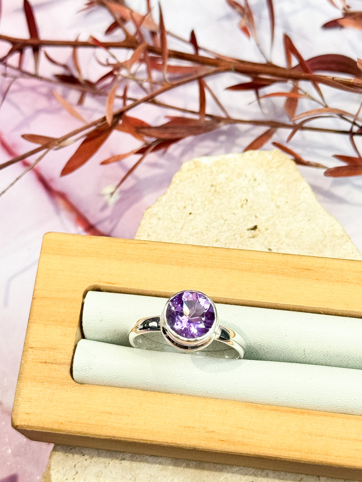 Faceted Amethyst Rings