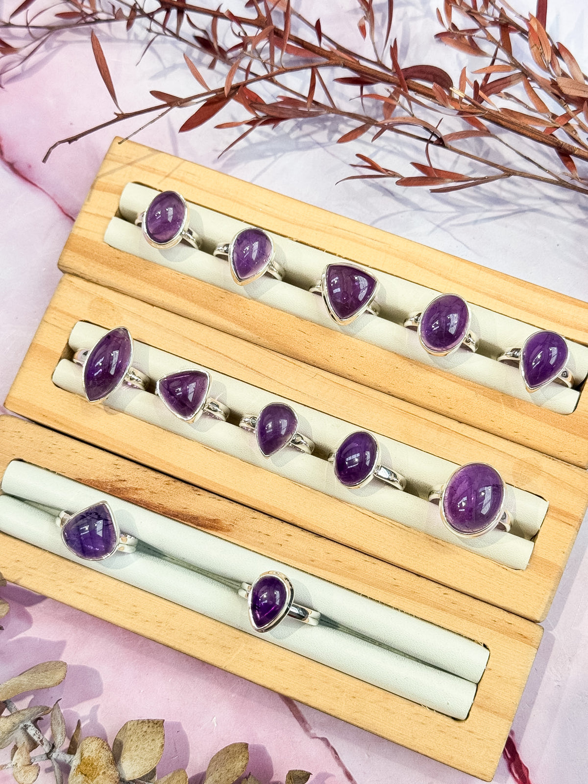 High Grade Amethyst Rings