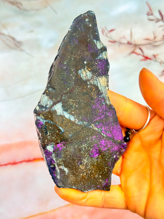 Half-Polished Purpurite