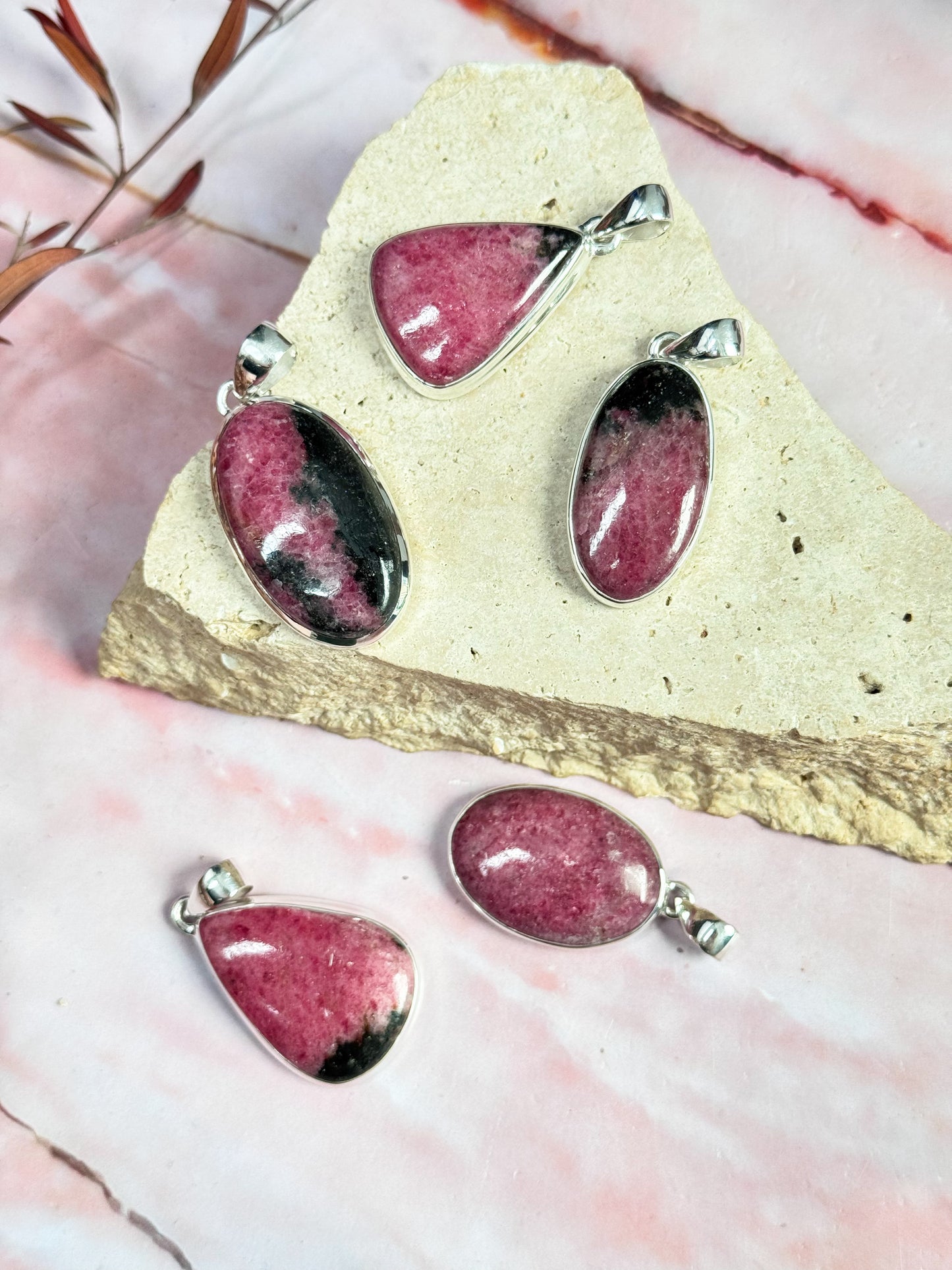 Rhodonite Pendants