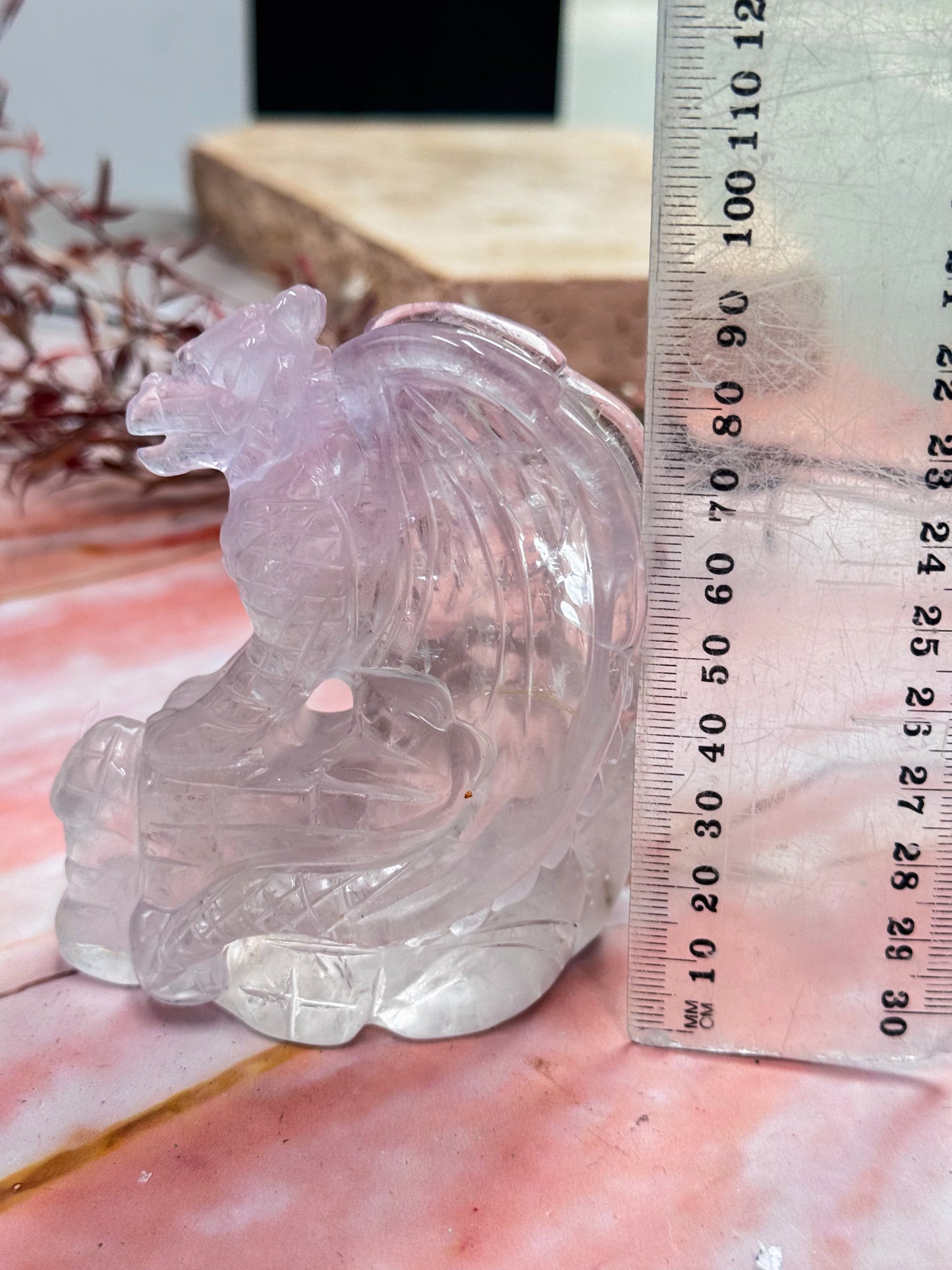 Amethyst Dragon Carving