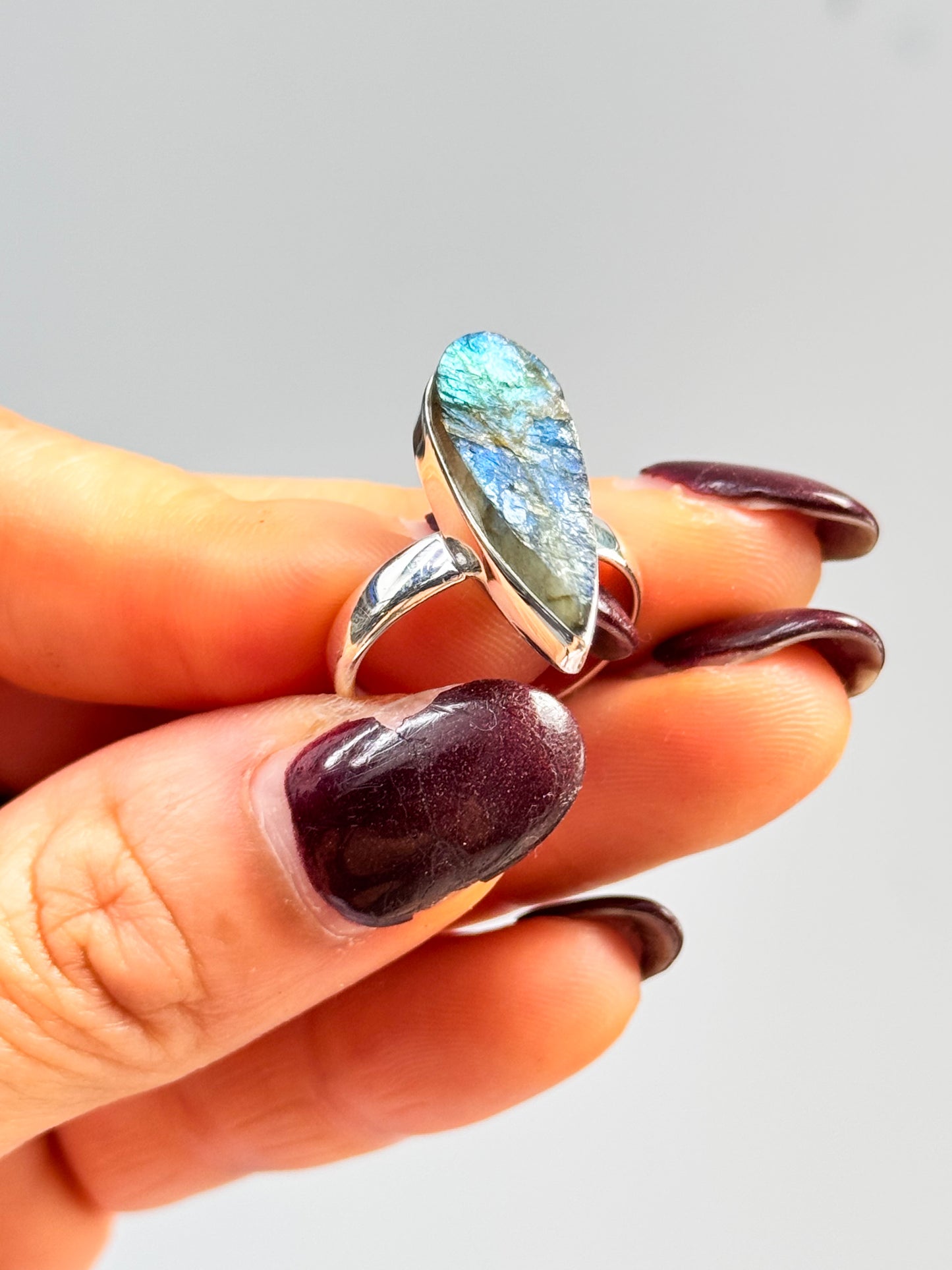 Labradorite Rough Rings