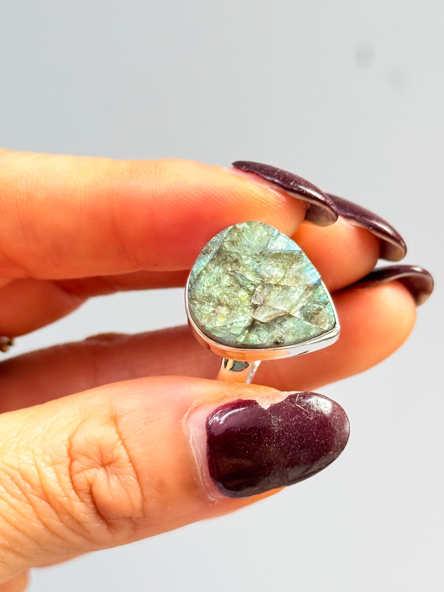 Labradorite Rough Rings