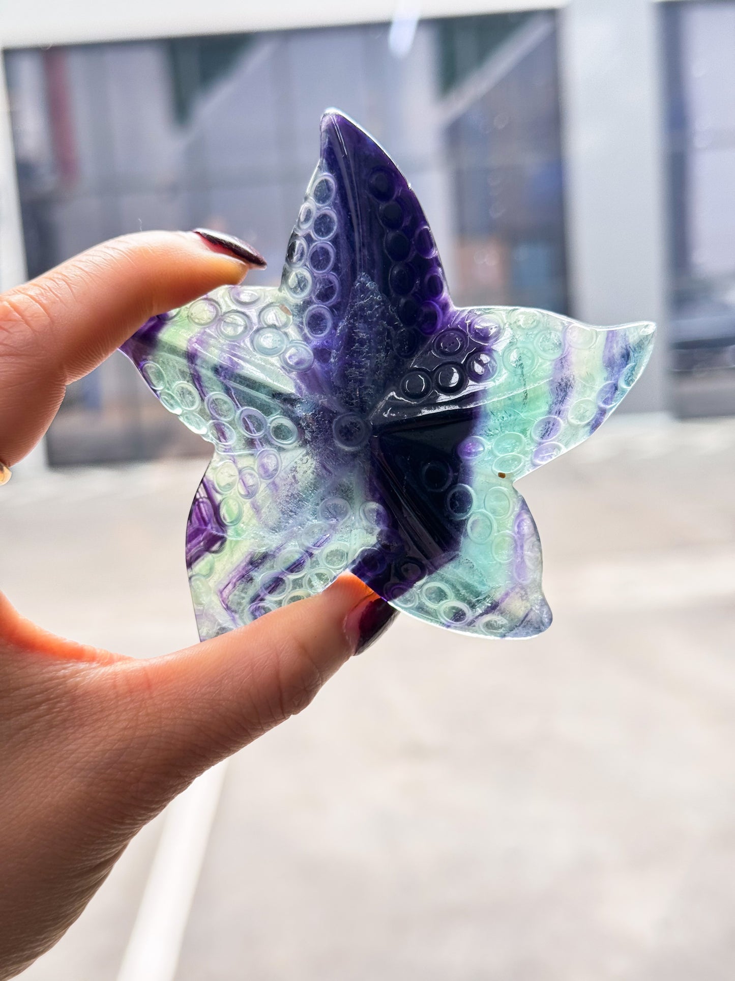 Fluorite Starfish Carvings