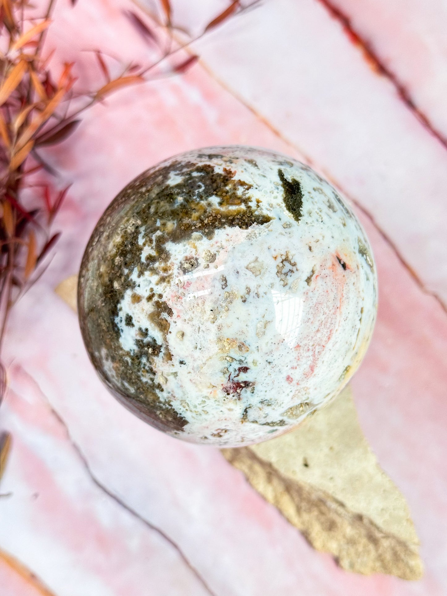 Ocean Jasper Sphere