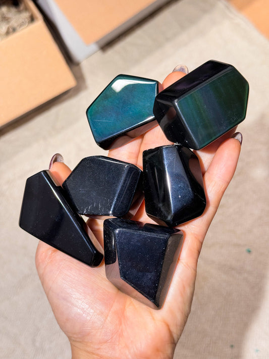 Rainbow Obsidian Freeforms