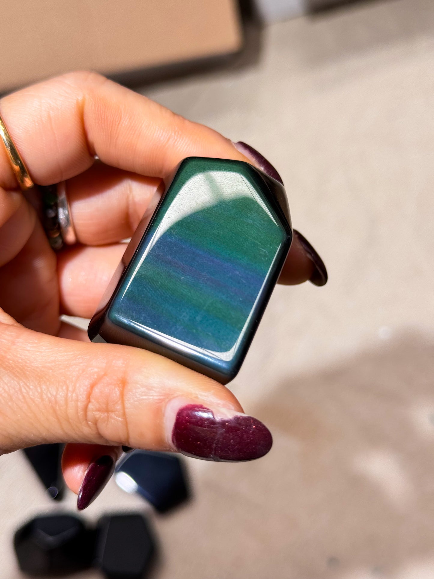 Rainbow Obsidian Freeforms