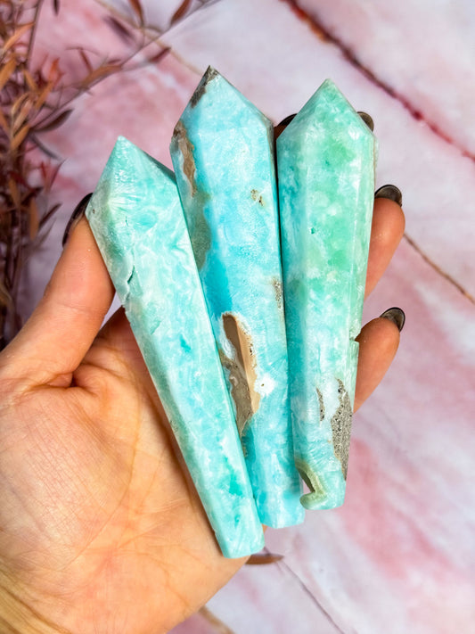 Blue Aragonite Sceptres