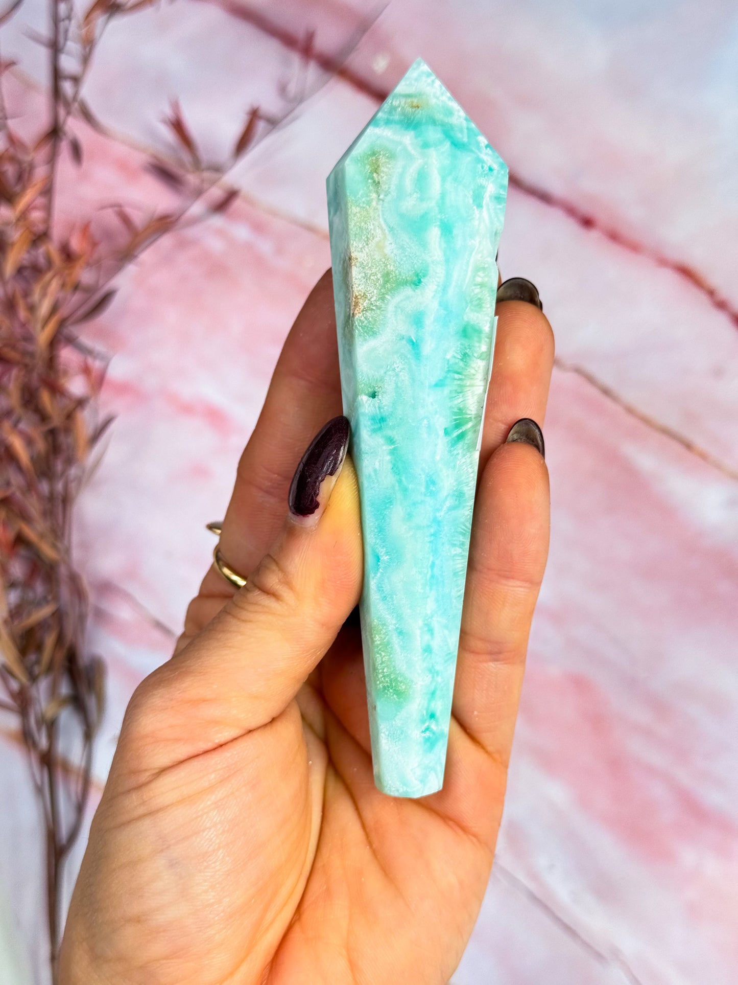 Blue Aragonite Sceptres