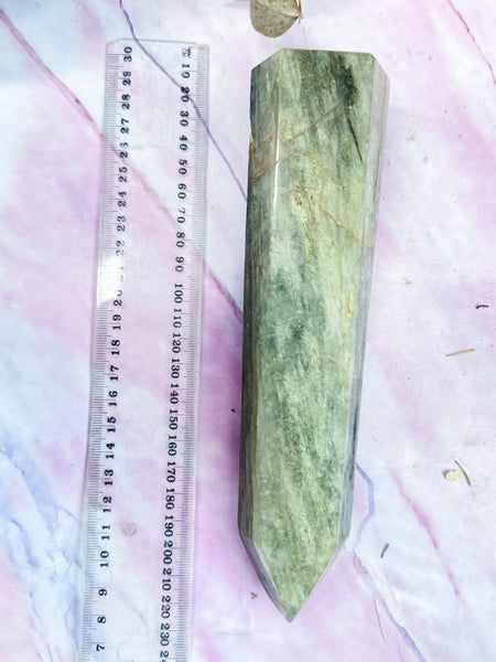 Fuschite in Quartz Tower