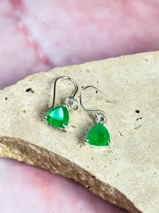 Emerald (Treated) Earrings