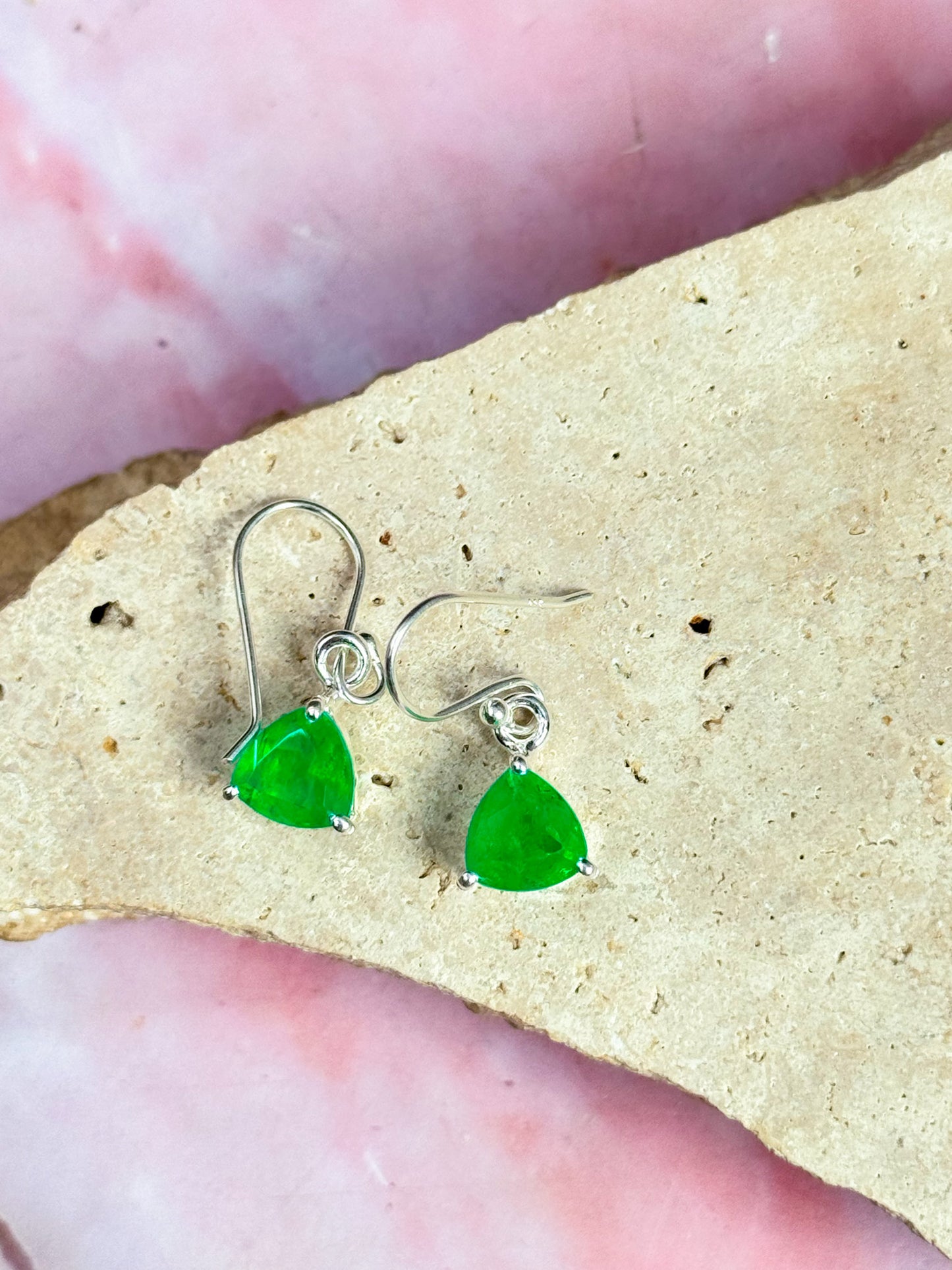 Emerald (Treated) Earrings