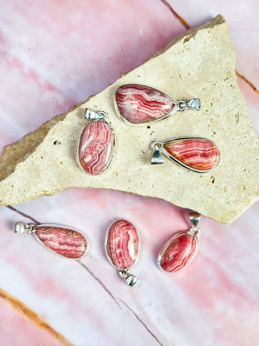 Rhodochrosite Pendants