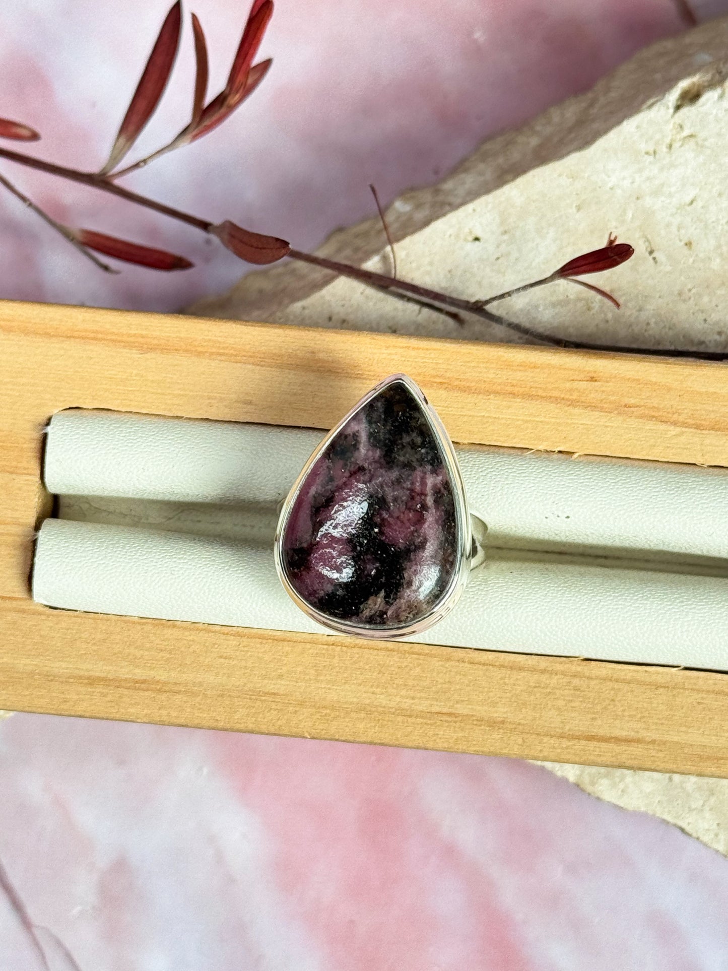 Rhodonite Rings