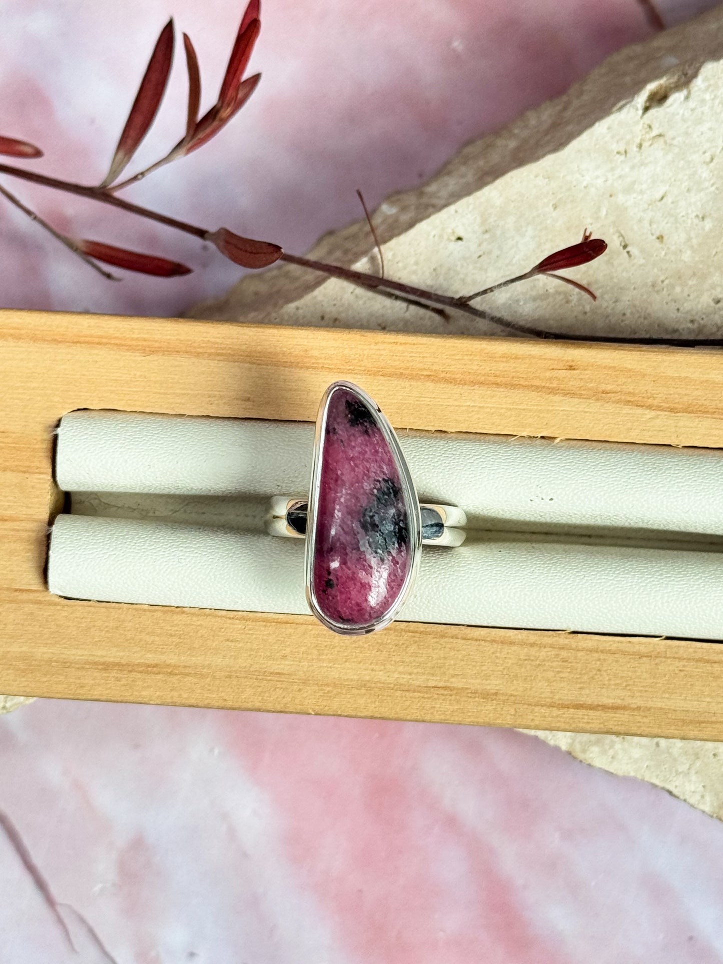 Rhodonite Rings
