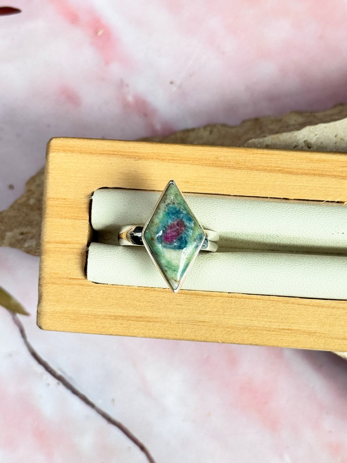 Ruby in Fuschite Rings