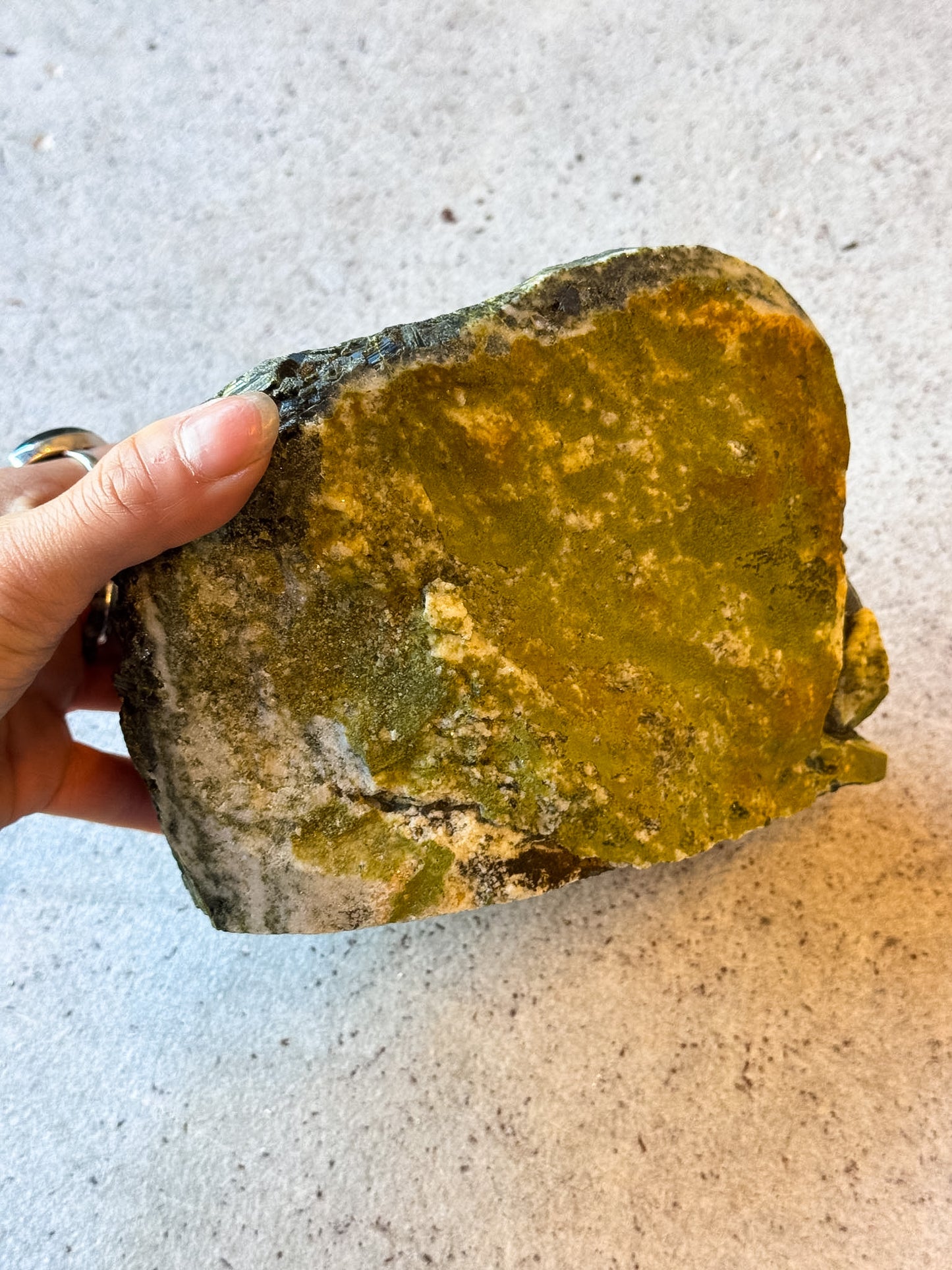 Epidote Rabbit Carving