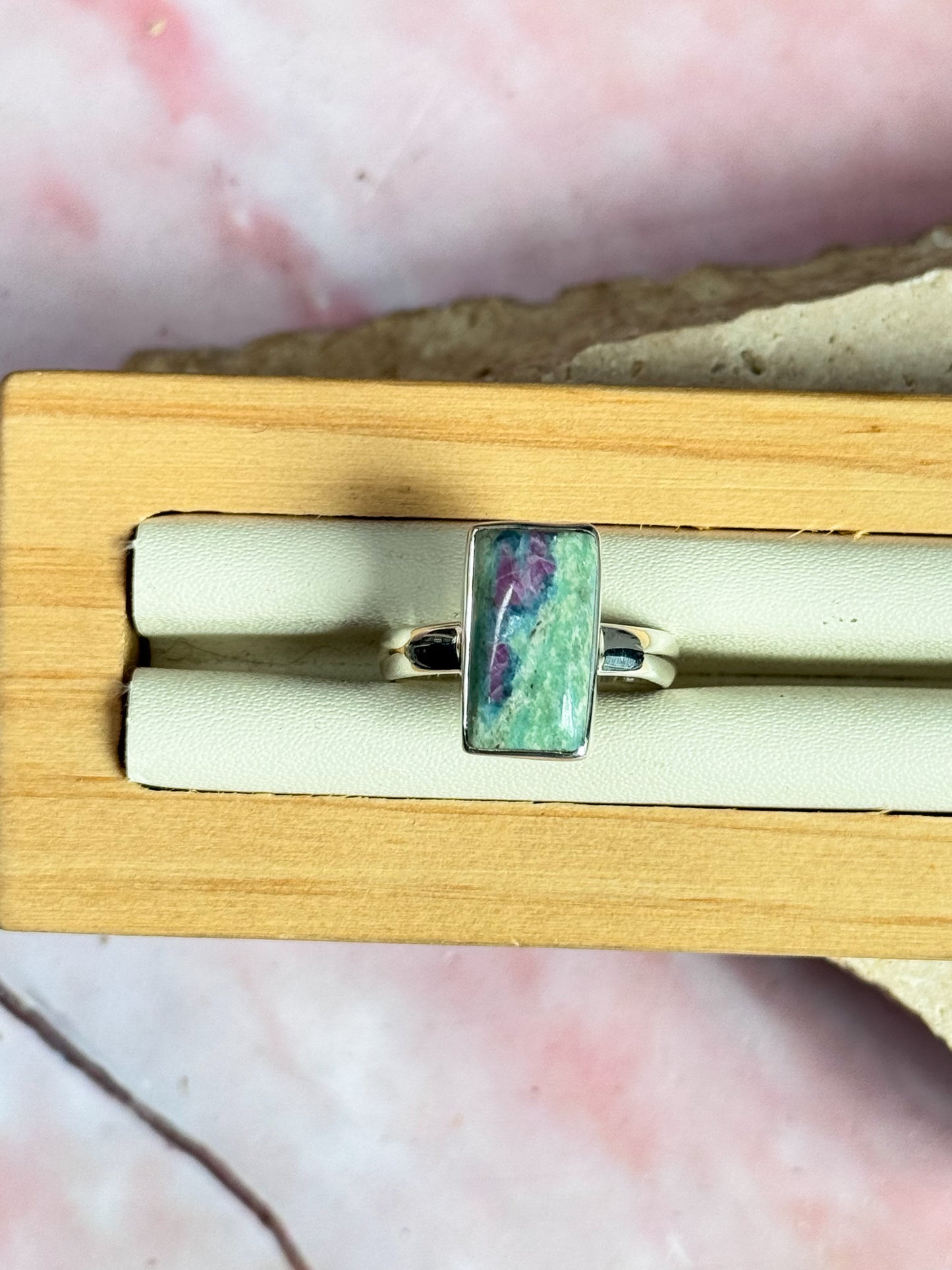 Ruby in Fuschite Rings