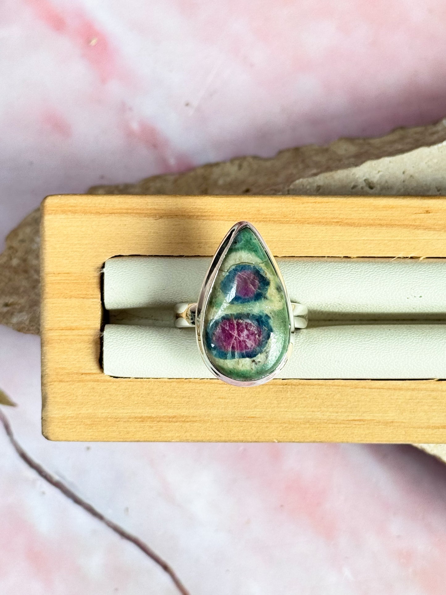 Ruby in Fuschite Rings
