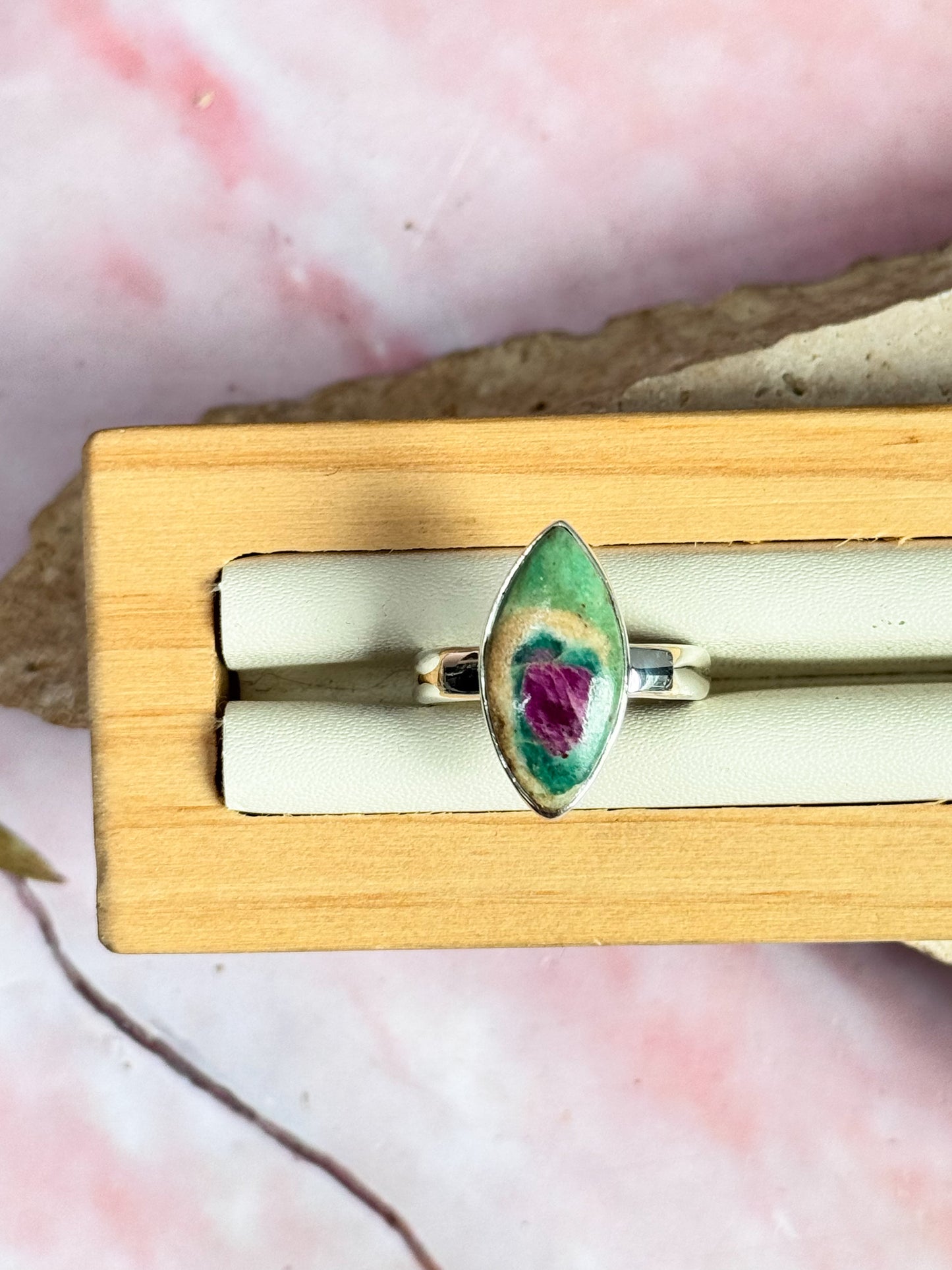 Ruby in Fuschite Rings
