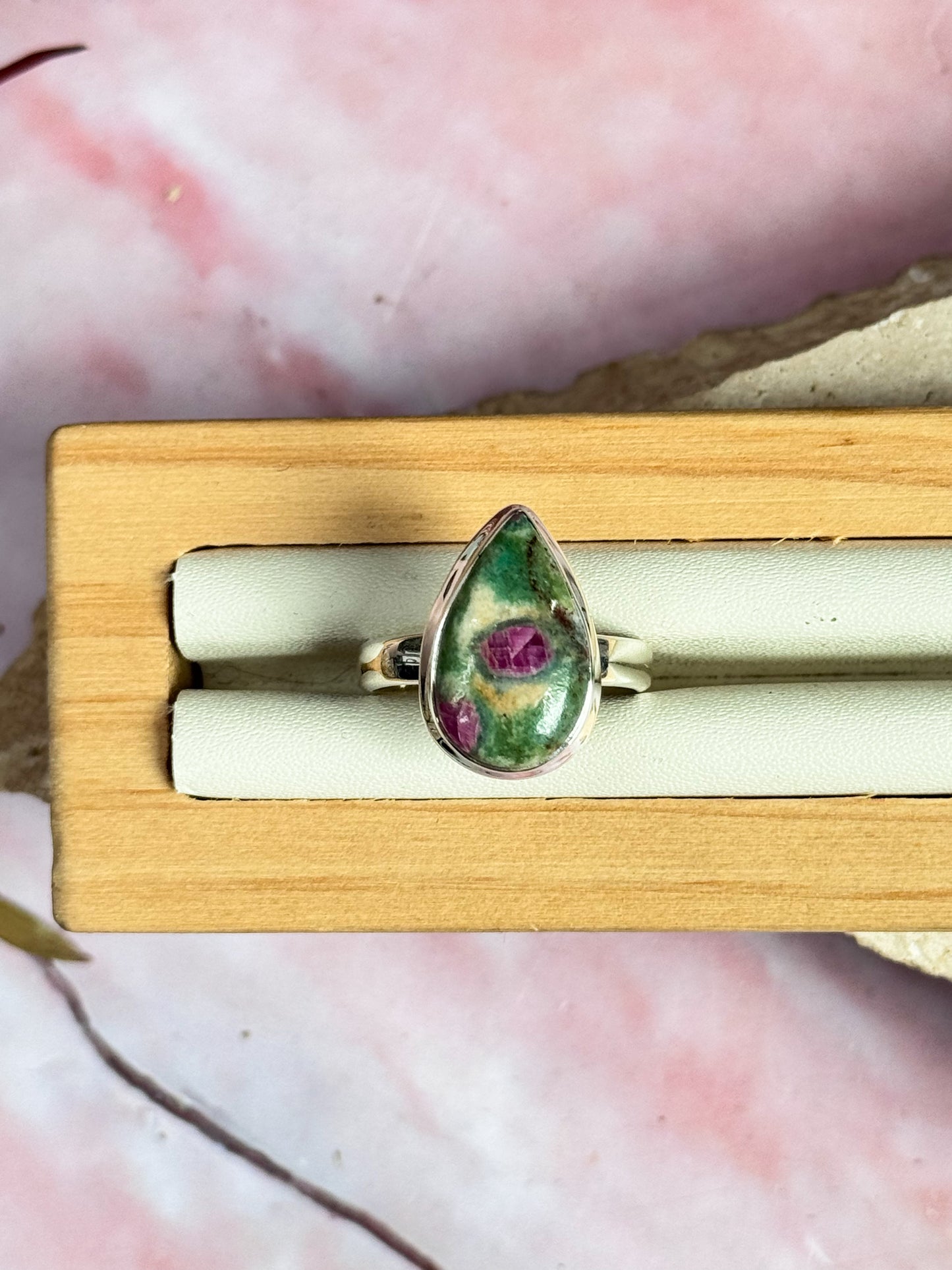 Ruby in Fuschite Rings
