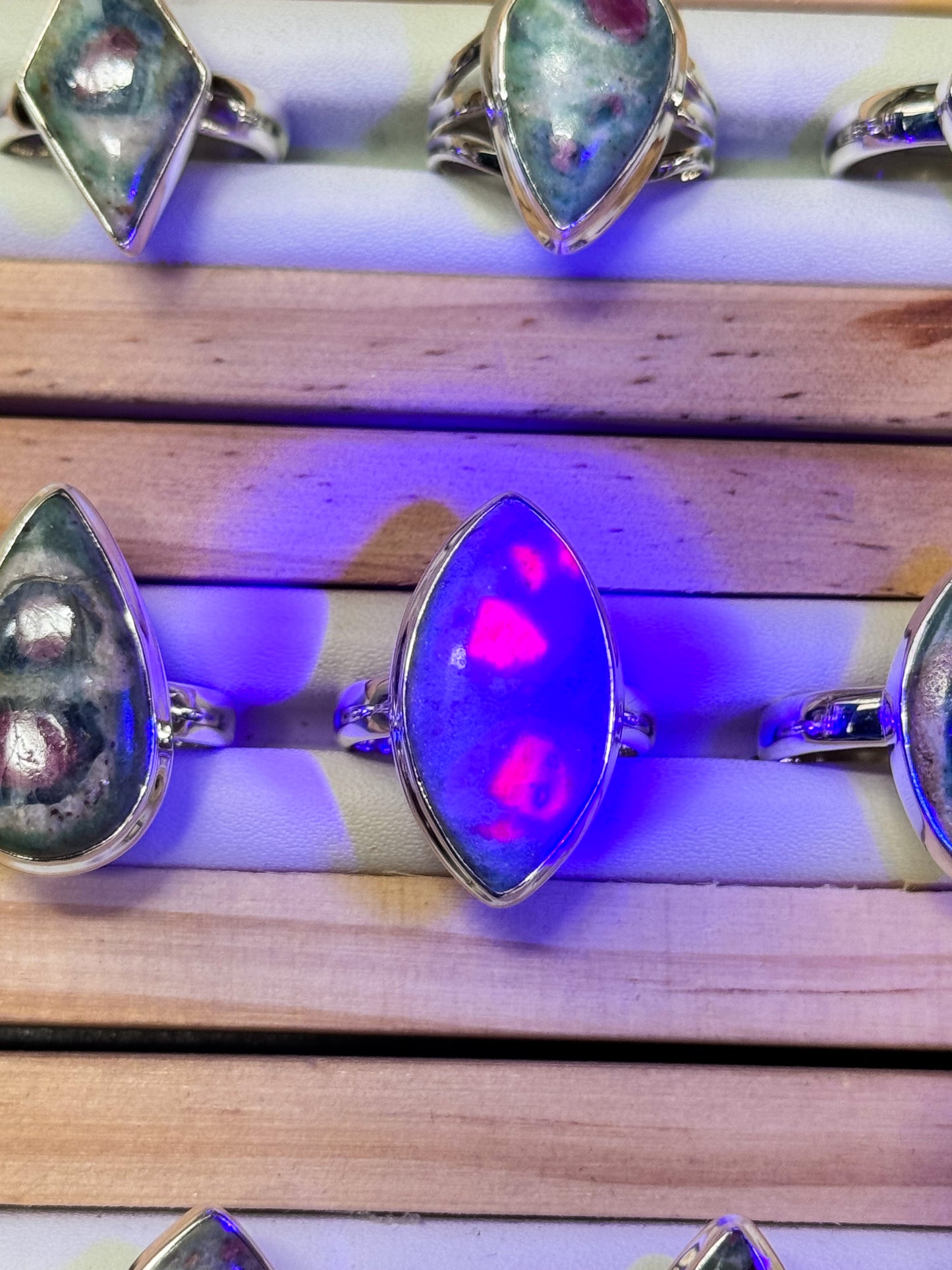 Ruby in Fuschite Rings