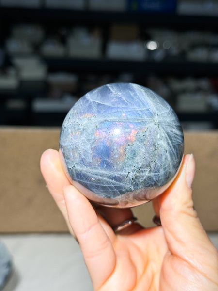 Purple Labradorite Sphere