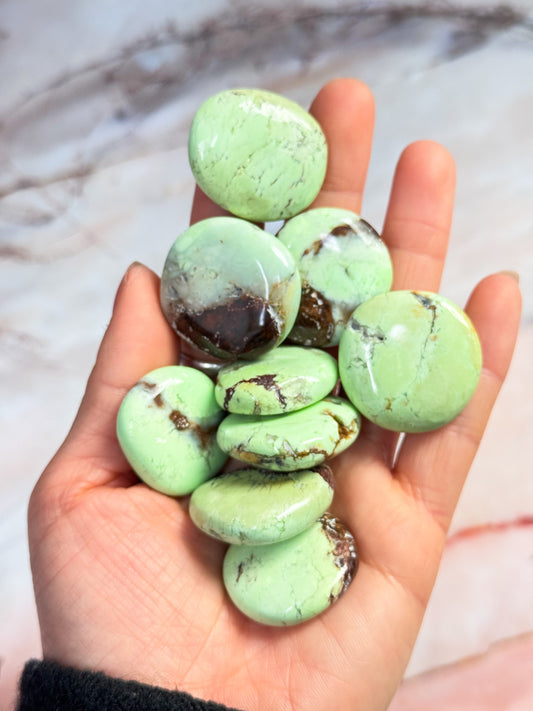 Lemon Chrysoprase Mini Palmstones