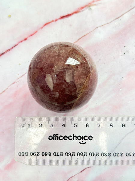 Strawberry Quartz Sphere