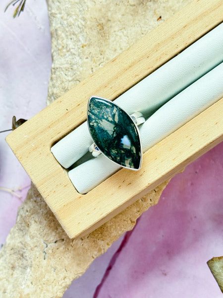 Moss Agate Rings