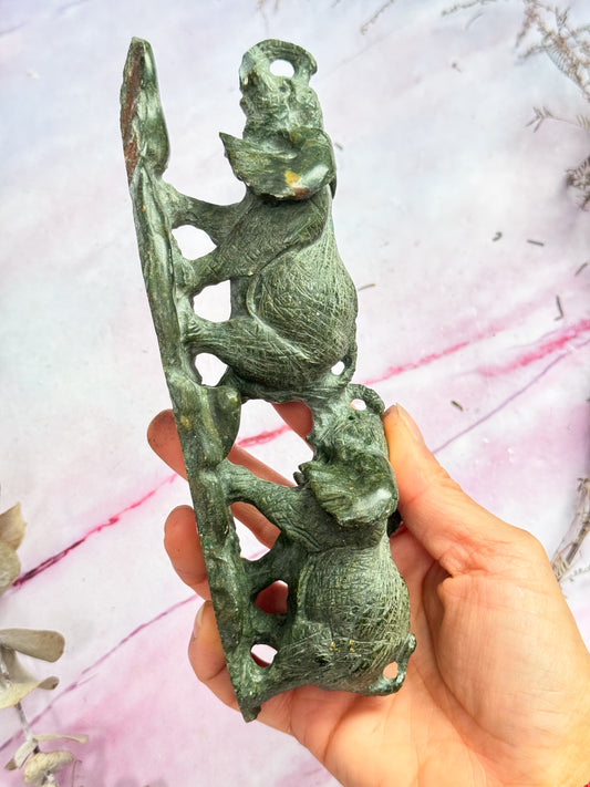 Variscite Elephant Carving
