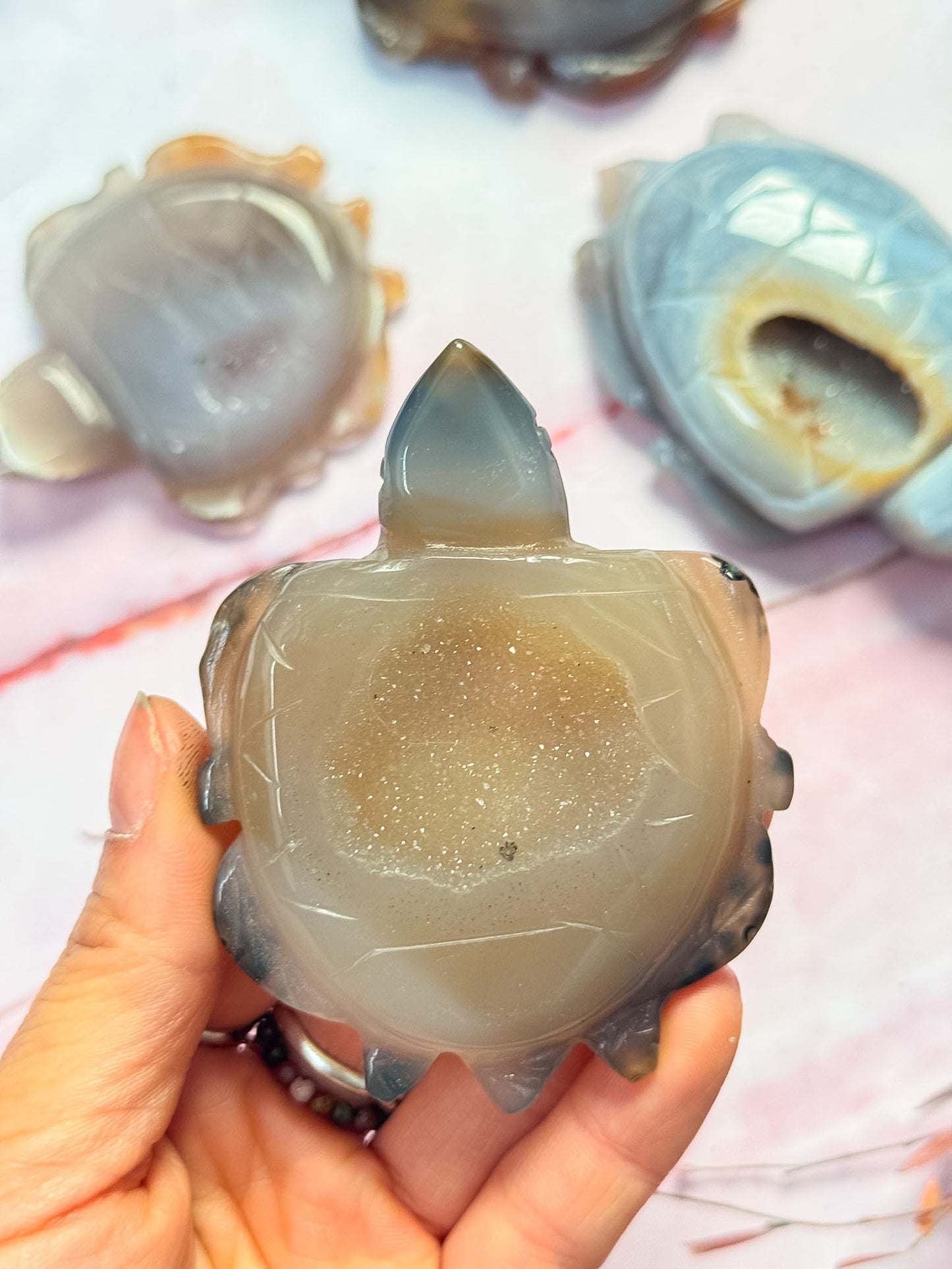 Druzy Agate Turtles