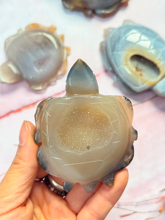Druzy Agate Turtles