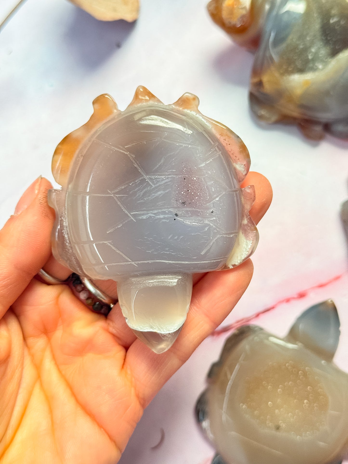 Druzy Agate Turtles