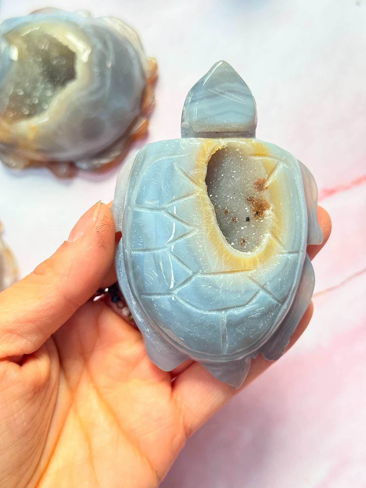 Druzy Agate Turtles