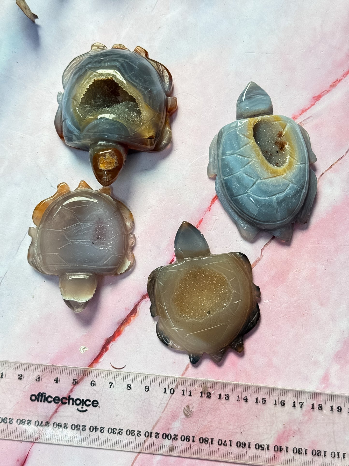 Druzy Agate Turtles