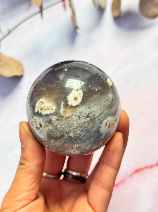 Purple Chalcedony Sphere