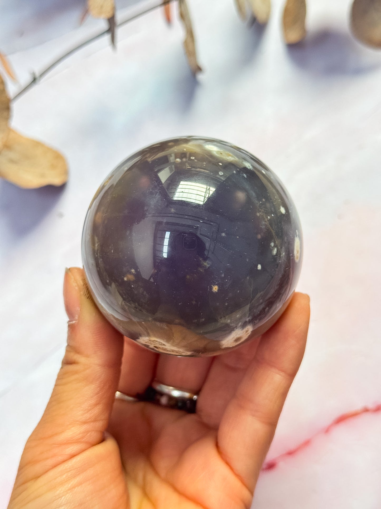 Purple Chalcedony Sphere