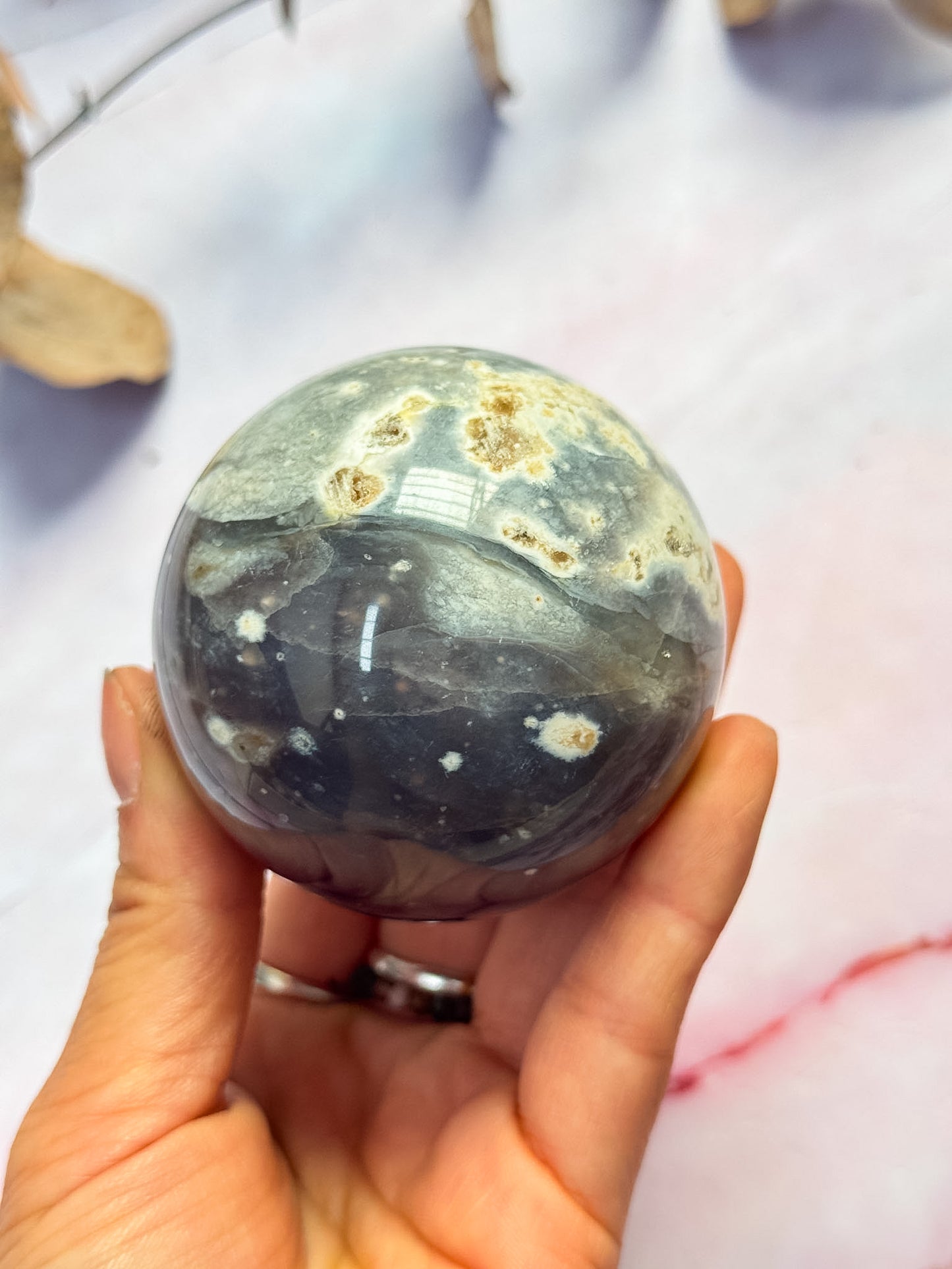 Purple Chalcedony Sphere