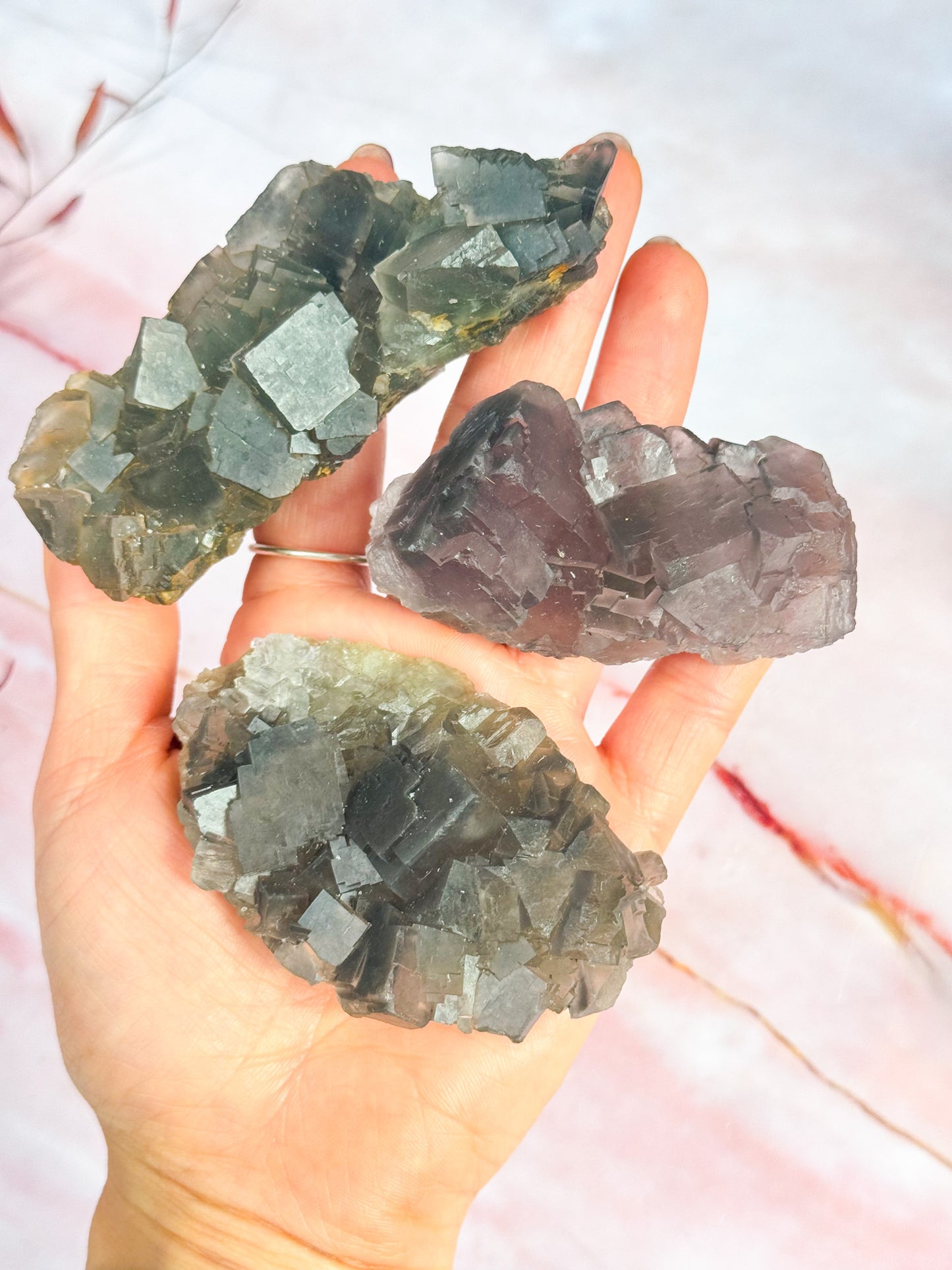 Black Fluorite Clusters