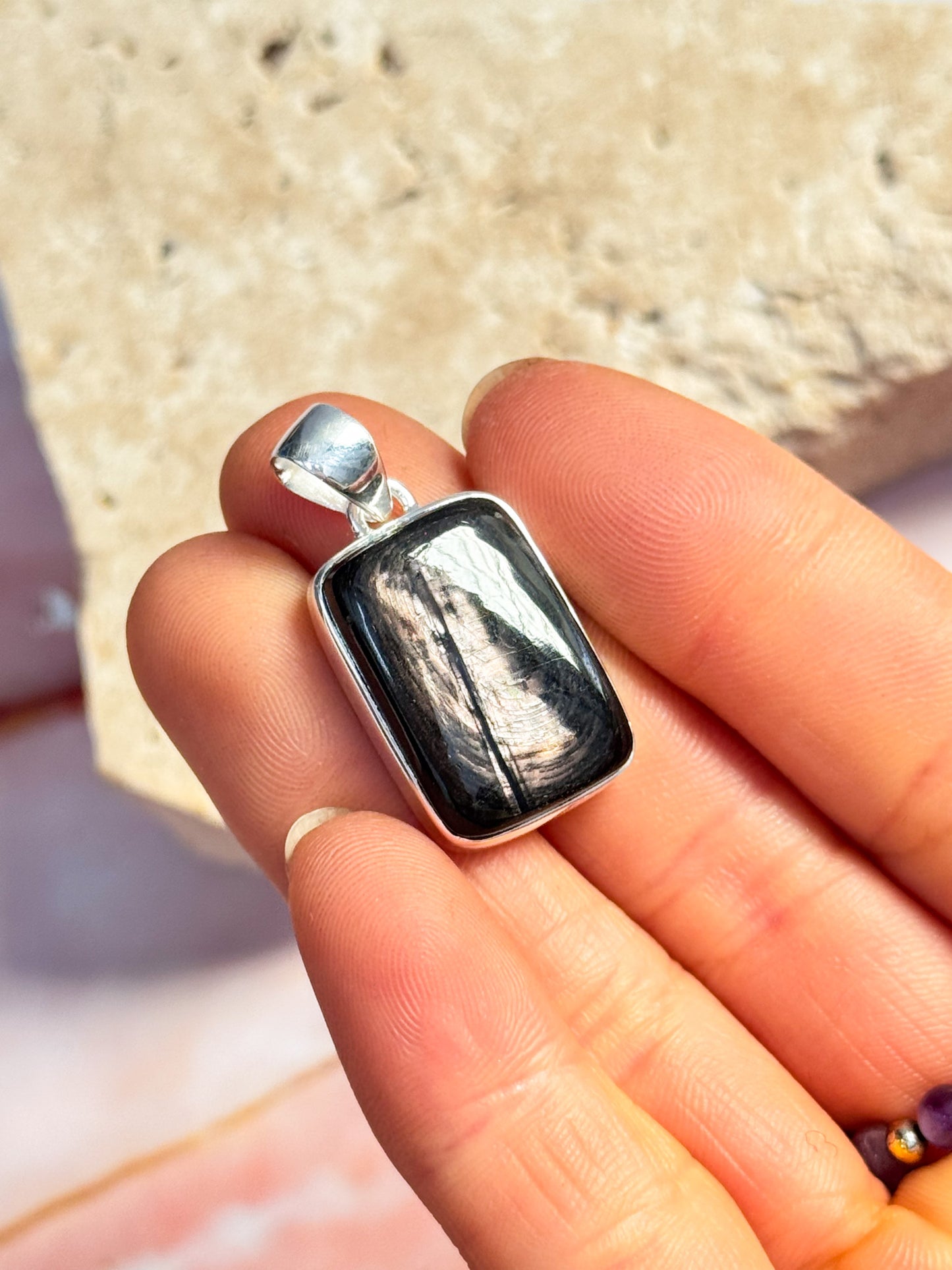 Hypersthene Pendants