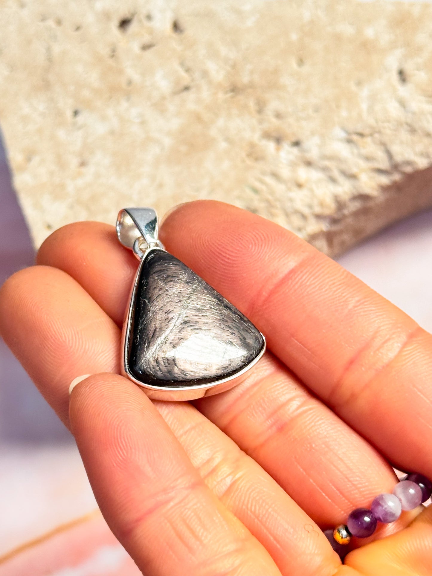 Hypersthene Pendants