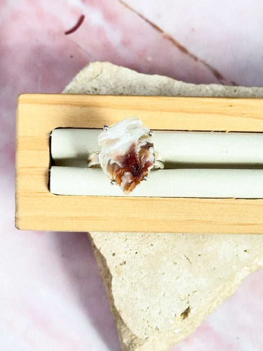 Agate Occos Geode Ring - Size 9