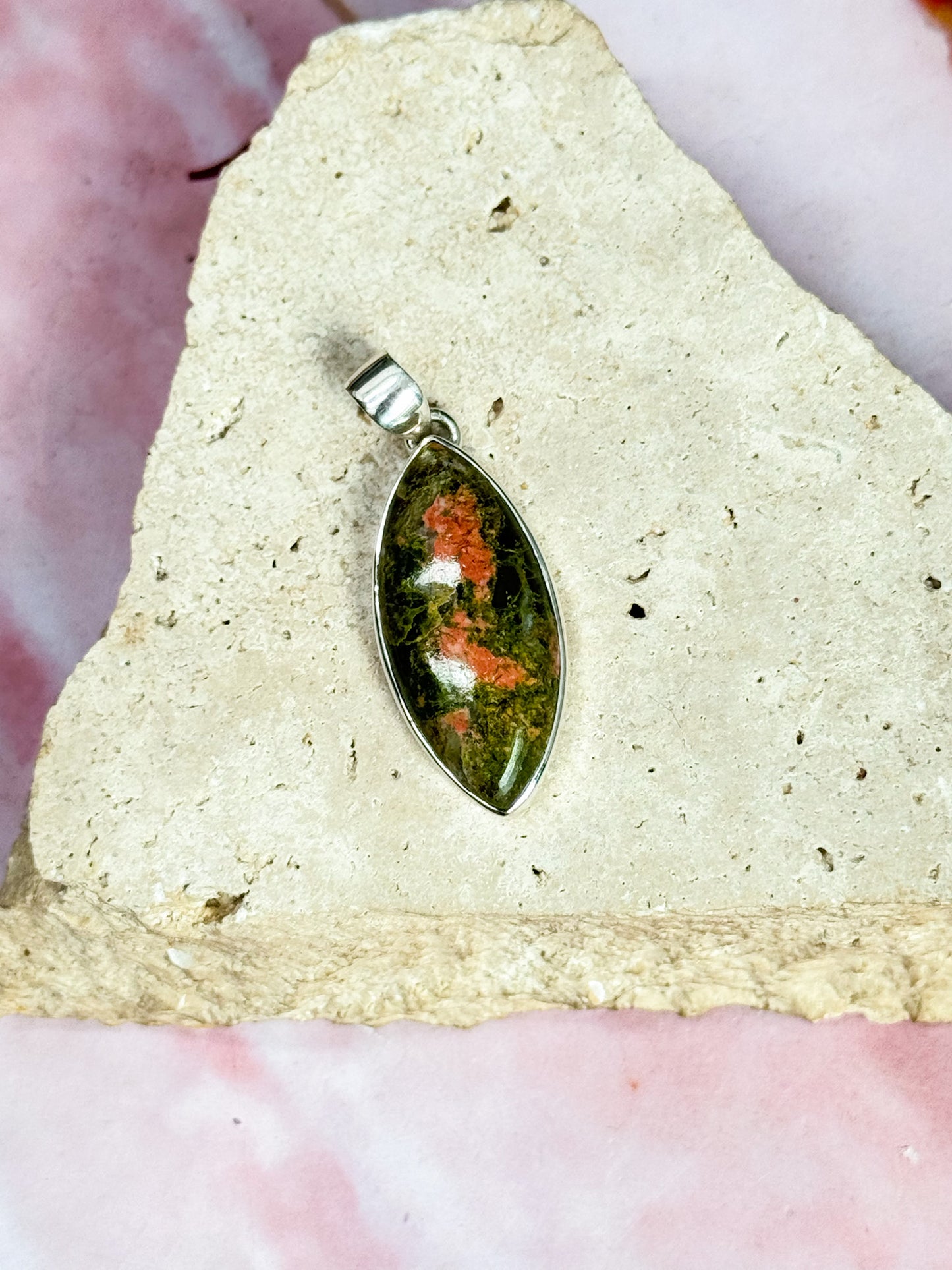 Unakite Pendants